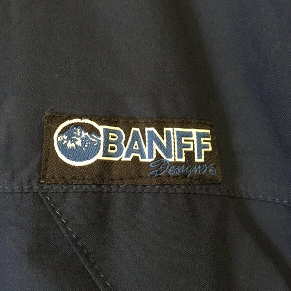 Vintage Canadian Banff Designs Gore-Tex Navy Classic Windbreaker Hooded Coat - Picture 9 of 16